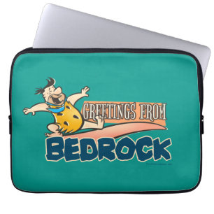 The Flintstones   Fred - Greetings From Bedrock Laptop Sleeve