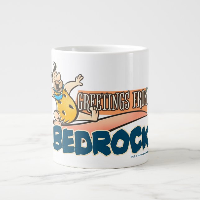 The Flintstones | Fred - Greetings From Bedrock Large Coffee Mug (Front)