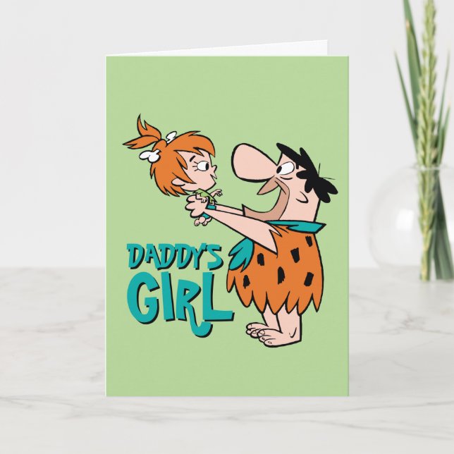 The Flintstones | Fred & Pebbles - Daddy's Girl Card (Front)