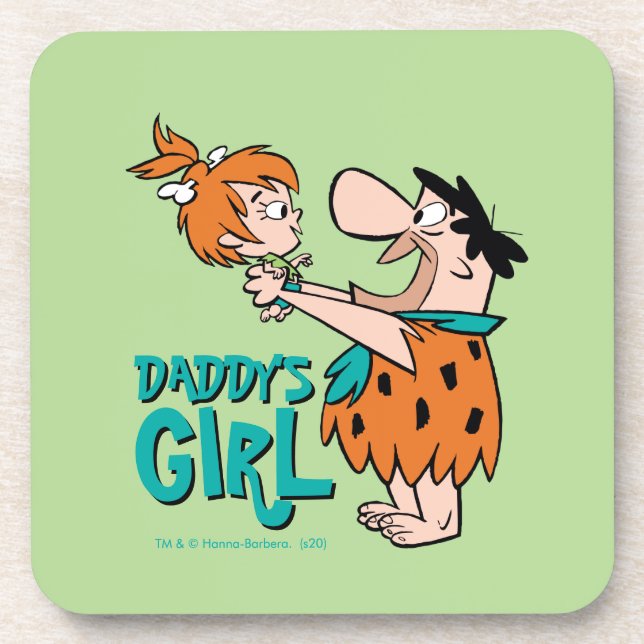The Flintstones | Fred & Pebbles - Daddy's Girl Coaster (Front)