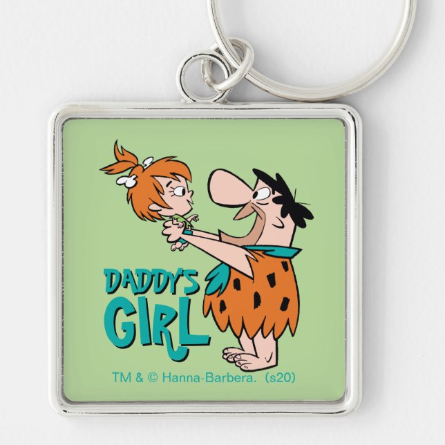 The Flintstones | Fred & Pebbles - Daddy's Girl Key Ring (Front)