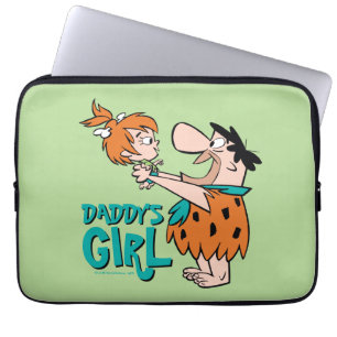 The Flintstones   Fred & Pebbles - Daddy's Girl Laptop Sleeve