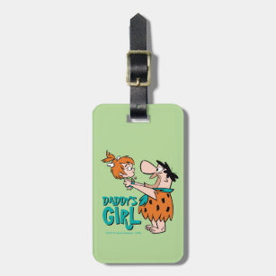 The Flintstones   Fred & Pebbles - Daddy's Girl Luggage Tag