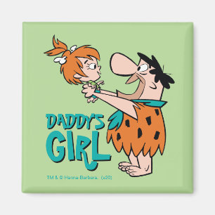 The Flintstones   Fred & Pebbles - Daddy's Girl Magnet