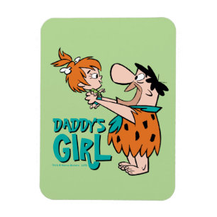 The Flintstones   Fred & Pebbles - Daddy's Girl Magnet