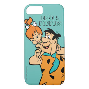 The Flintstones   Fred & Pebbles Flintstone iPhone 8/7 Case