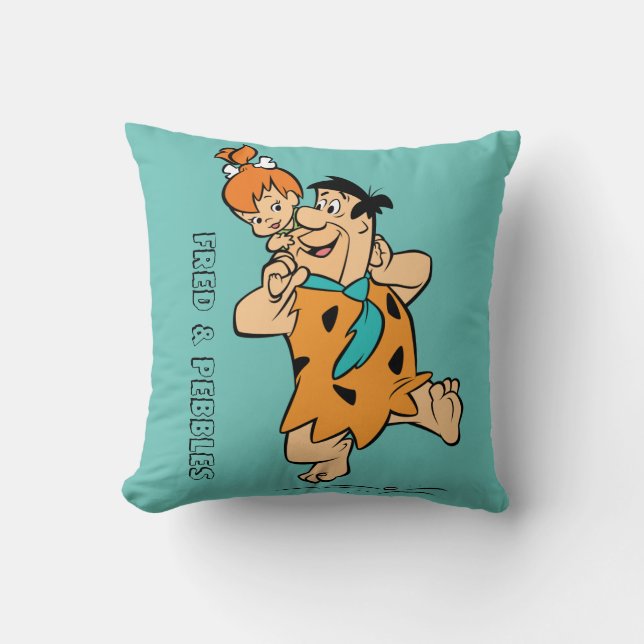 The Flintstones | Fred & Pebbles Flintstone Cushion (Front)