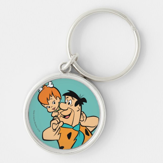 The Flintstones | Fred & Pebbles Flintstone Key Ring (Front)