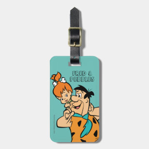 The Flintstones   Fred & Pebbles Flintstone Luggage Tag