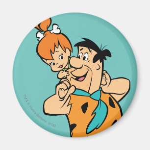 The Flintstones   Fred & Pebbles Flintstone Magnet