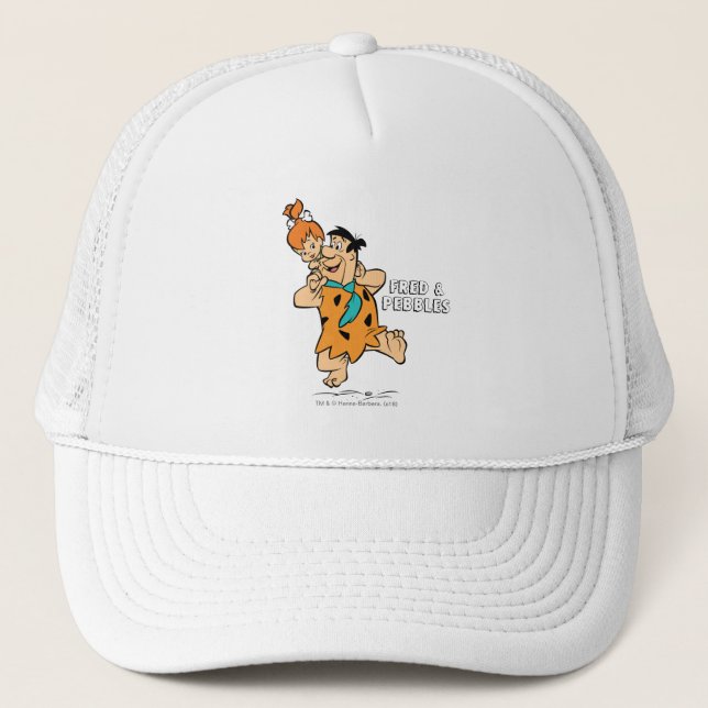 The Flintstones | Fred & Pebbles Flintstone Trucker Hat (Front)