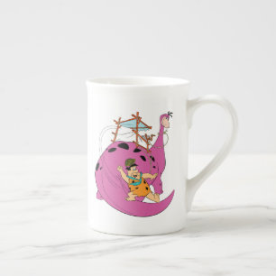The Flintstones   Fred Sliding Down Tail Bone China Mug