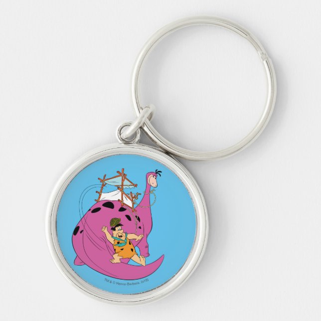 The Flintstones | Fred Sliding Down Tail Key Ring (Front)