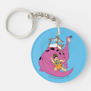 The Flintstones   Fred Sliding Down Tail Key Ring