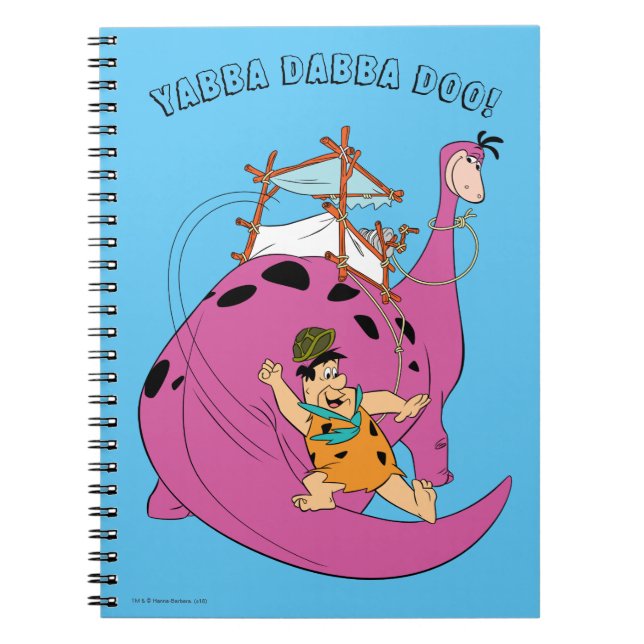 The Flintstones | Fred Sliding Down Tail Notebook (Front)