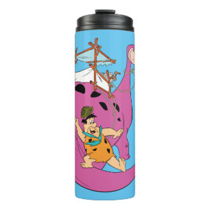 The Flintstones   Fred Sliding Down Tail Thermal Tumbler