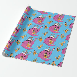 The Flintstones   Fred Sliding Down Tail Wrapping Paper
