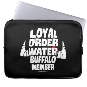 The Flintstones   Loyal Order Water Buffalo Member Laptop Sleeve
