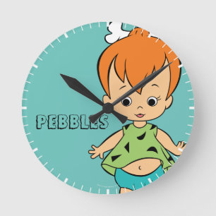 The Flintstones   Pebbles Flintstone Round Clock