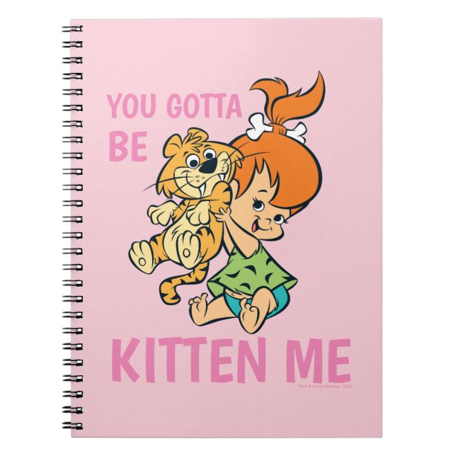 The Flintstones | Pebbles & Her Tiger Notebook (Front)