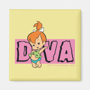 The Flintstones   Pebbles - Little Diva Magnet