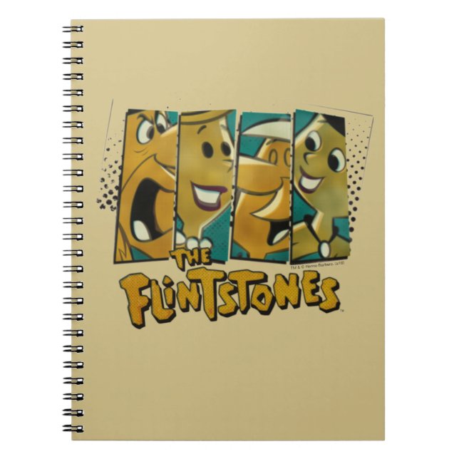 The Flintstones | Retro Comic Character Panels Notebook (Front)