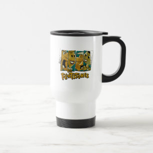 The Flintstones   Retro Comic Character Panels Travel Mug