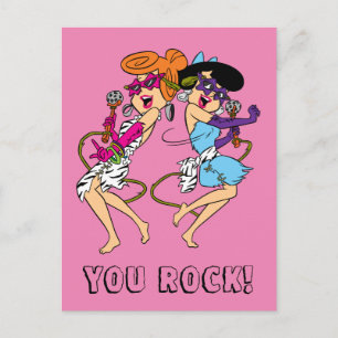 The Flintstones Wilma & Betty Rock Stars Postcard