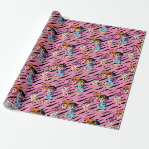 The Flintstones   Wilma & Betty Rock Stars Wrapping Paper