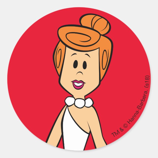 The Flintstones | Wilma Flintstone Classic Round Sticker (Front)