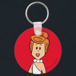 The Flintstones | Wilma Flintstone Key Ring<br><div class="desc">Check out Wilma Flintstone smiling.</div>