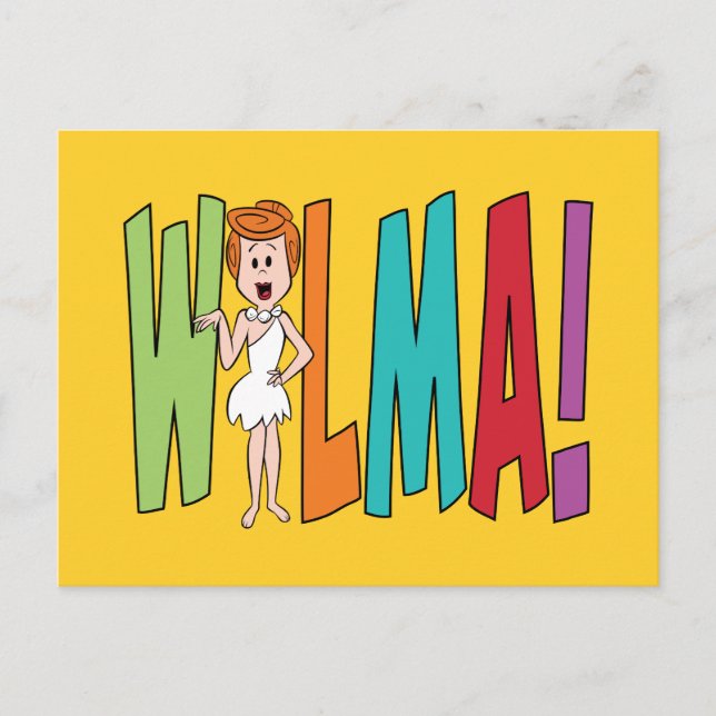 The Flintstones | WILMA! Invitation Postcard (Front)