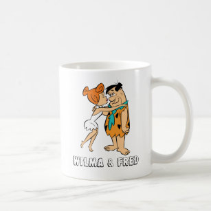 The Flintstones   Wilma Kissing Fred Coffee Mug