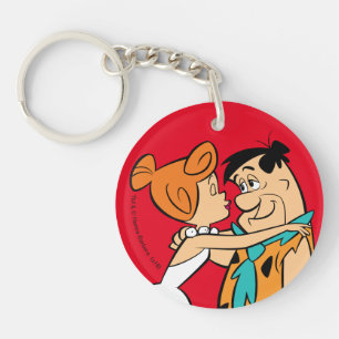 The Flintstones Wilma Kissing Fred Key Ring