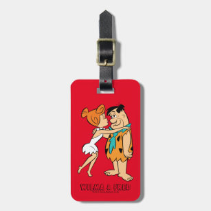 The Flintstones   Wilma Kissing Fred Luggage Tag