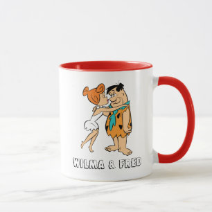The Flintstones   Wilma Kissing Fred Mug