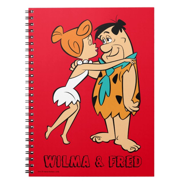The Flintstones | Wilma Kissing Fred Notebook (Front)