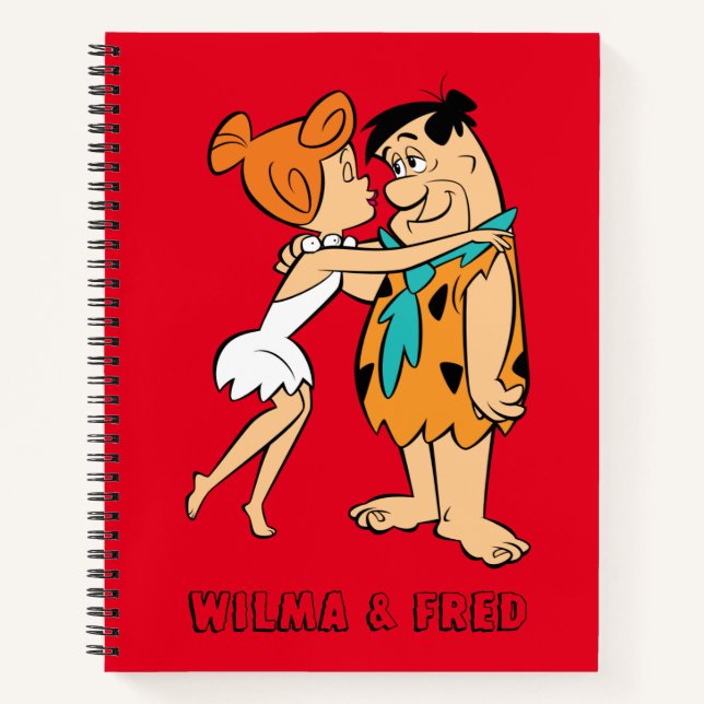 The Flintstones | Wilma Kissing Fred Notebook (Front)