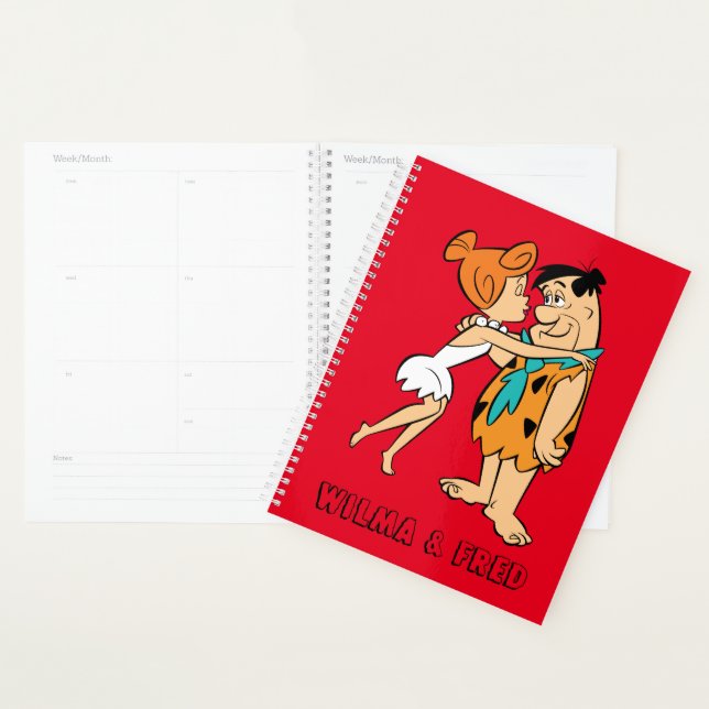 The Flintstones | Wilma Kissing Fred Planner (Display)