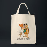 The Flintstones | Wilma Kissing Fred Tote Bag<br><div class="desc">Check out Wilma leaning in to kiss Fred.</div>