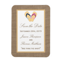 The Flip-Flop Sand Beach Burlap Wedding Collection
