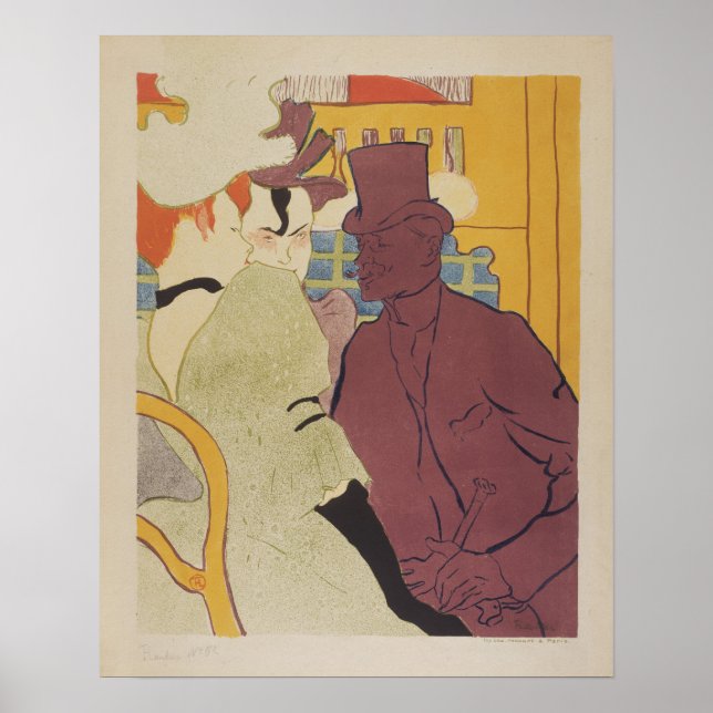 The Flirt (An Englishman) by Toulouse Lautrec Poster (Front)