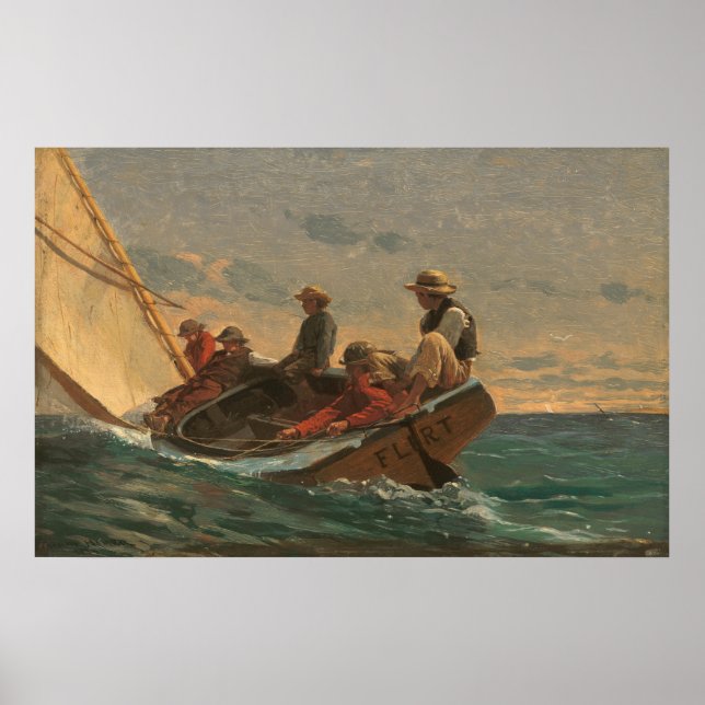 The Flirt - Winslow Homer Fine Art Poster (Front)