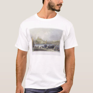 The Floating Bridge, Istanbul, engraved by J.C. Be T-Shirt