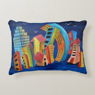The Floating City Pillow