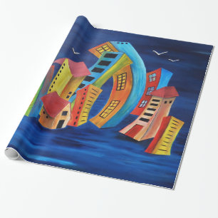 The Floating City Wrapping Paper