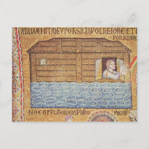 The Flood, from the Atrium, detail of Noah Postcard