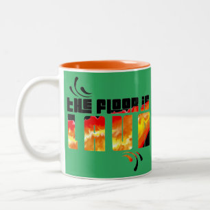 The Floor is Lava Two-Tone Coffee Mug