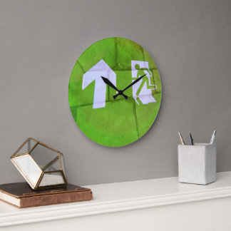 The Floor leads the Way. Large Clock