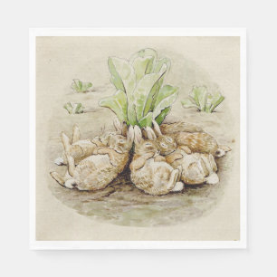 The Flopsy Bunnies Asleep (by Beatrix Potter) Napkin